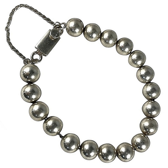 Rare Silpada 925 Sterling Silver 10mm Ball Bead Bracelet B0471 - Picture 3 of 8
